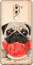 Чохол на Huawei GR5 2017 Мопс і кавун "4665u-473-851"