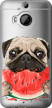 Чохол на HTC One M9 Plus Мопс і кавун "4665u-134-851"
