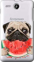 Чохол на Lenovo A529 Мопс і кавун "4665u-200-851"
