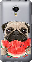 Чохол на Meizu MX4 PRO Мопс і кавун "4665u-132-851"
