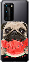Чохол на Huawei P40 Pro Мопс і кавун "4665u-1839-851"