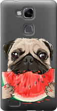 Чохол на Huawei Ascend Mate 7 Мопс і кавун "4665u-140-851"