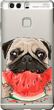 Чохол на Huawei P9 Plus Мопс і кавун "4665u-300-851"