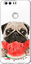 Чохол на Huawei Honor 8 Мопс і кавун "4665u-351-851"