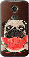 Чохол на Motorola Moto X2 Мопс і кавун "4665u-372-851"