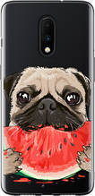 Чохол на OnePlus 7 Мопс і кавун "4665u-1740-851"