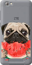 Чохол на ZTE A610 Мопс і кавун "4665u-433-851"