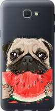 Чохол на Samsung Galaxy J5 Prime Мопс і кавун "4665u-465-851"