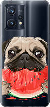 Чохол на Realme 9 Pro Plus Мопс і кавун "4665u-2596-851"