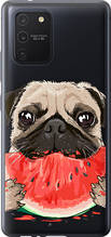 Чохол на Samsung Galaxy S10 Lite 2020 Мопс і кавун "4665u-1851-851"