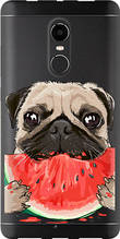 Чохол на Xiaomi Redmi Note 4X Мопс і кавун "4665u-951-851"