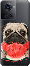 Чохол на OnePlus 10R Мопс і кавун "4665u-2627-851"