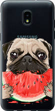 Чохол на Samsung Galaxy J3 2018 Мопс і кавун "4665u-1501-851"