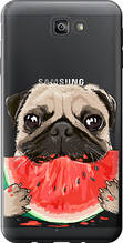 Чохол на Samsung Galaxy J7 Prime Мопс і кавун "4665u-610-851"