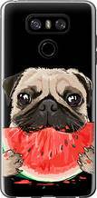 Чохол на LG G6 Мопс і кавун "4665u-836-851"