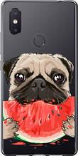Чохол на Xiaomi Mi8 SE Мопс і кавун "4665u-1504-851"