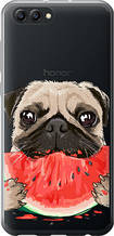 Чохол на Huawei Honor V10 / View 10 Мопс і кавун "4665u-1579-851"