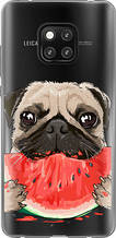 Чохол на Huawei Mate 20 Pro Мопс і кавун "4665u-1567-851"