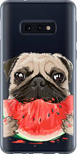 Чохол на Samsung Galaxy S10e Мопс і кавун "4665u-1646-851"