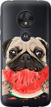 Чохол на Motorola Moto G7 Play Мопс і кавун "4665u-1656-851"
