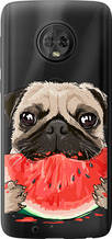 Чохол на Motorola Moto G6 Мопс і кавун "4665u-982-851"