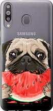 Чохол на Samsung Galaxy M30 Мопс і кавун "4665u-1682-851"
