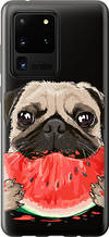 Чохол на Samsung Galaxy S20 Ultra Мопс і кавун "4665u-1831-851"