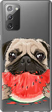 Чохол на Samsung Galaxy Note 20 Мопс і кавун "4665u-2036-851"