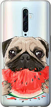 Чохол на Oppo Reno 2Z Мопс і кавун "4665u-1867-851"