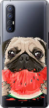 Чохол на Oppo Reno 3 Pro Мопс і кавун "4665u-1878-851"