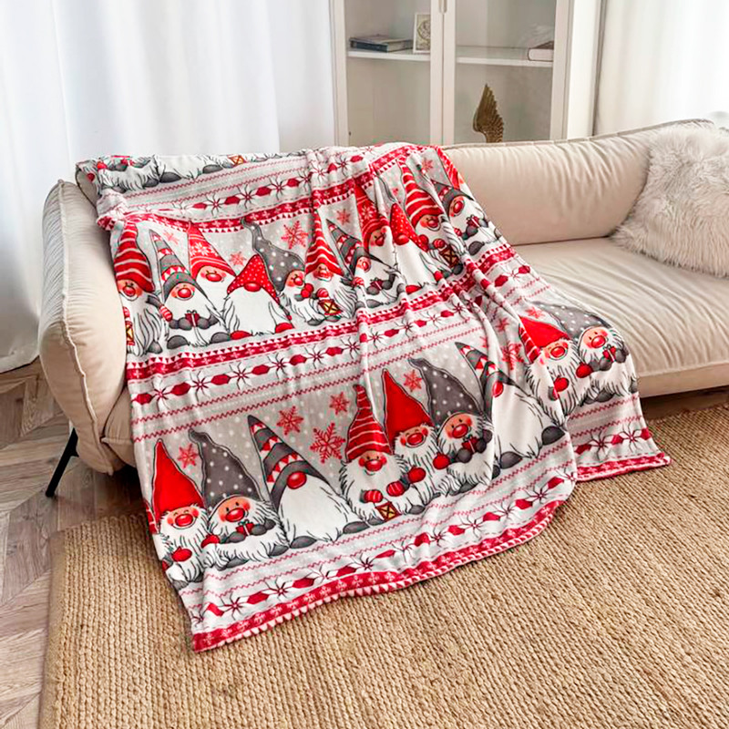 Плед фліс Новогодние гномики 150x200 см Love You, фото 1