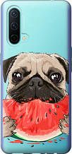 Чохол на OnePlus Nord CE Мопс і кавун "4665u-2382-851"