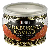 Червона ікра горбуші 500 г лососева Lemberg Premium (зерниста)