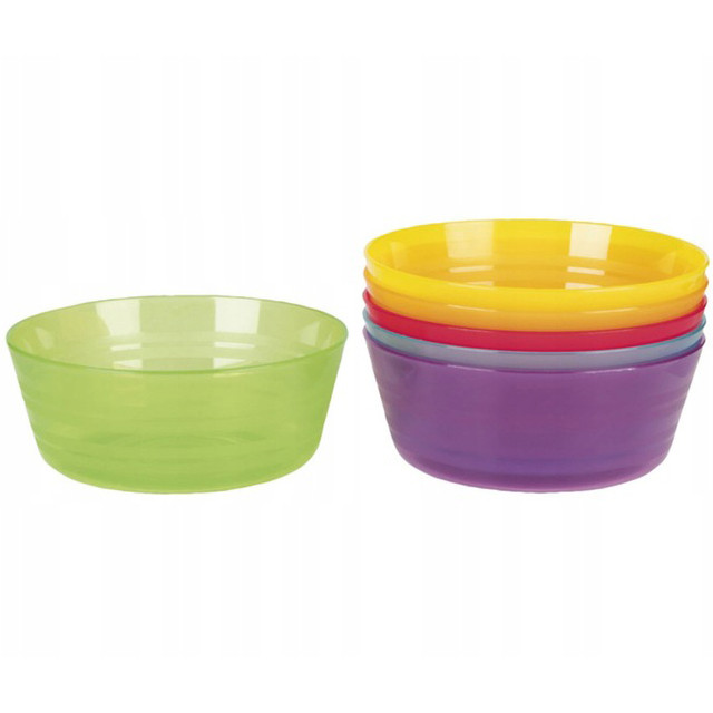 Набір кольорових пластикових мисок Ernesto 12 см (6 шт.)