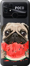Чохол на Xiaomi Poco C40 Мопс і кавун "4665u-2701-851"