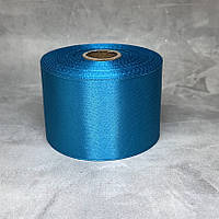 Атласна стрічка 5 см, колір бірюзовий, 1 рулон (23 м), арт 019294, Бірюзовий
