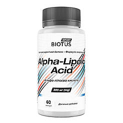 Альфа-ліпоєва кислота, Alpha Lipoic Acid, Biotus, 60 капсул