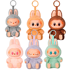 Дитяча м'яка іграшка-сюрприз брелок Labubu Лабубу HaveASeat/TheMonsters Серія №2, фото 2