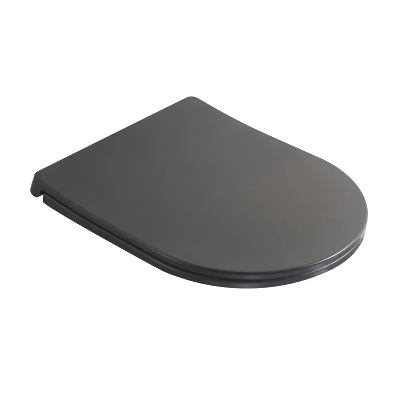 Сидіння-кришка для унітаза Mixxus Premium SEAT COVER ELLIPSE-2005 GRAY 445х360х37mm дюропласт (MP66, фото 1