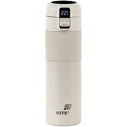 Термос з термодатчиком 450 мл бежевий k25-1227-1