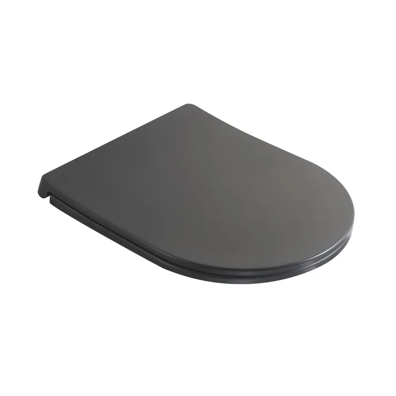 Сидіння-кришка для унітаза Mixxus Premium SEAT COVER ELLIPSE-TOPPER-2002 GRAY 425х360х25mm дюроплас, фото 1