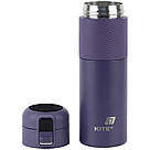 Термос з термодатчиком 450 мл фіолетовий k25-1227-3, фото 4