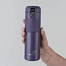 Термос з термодатчиком 450 мл фіолетовий k25-1227-3, фото 6