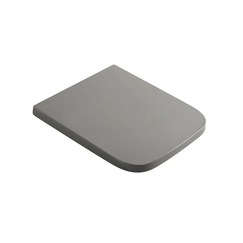 Сидіння-кришка для унітаза Mixxus Premium SEAT COVER QUADRO-2004 GRAY 425х358х32mm дюропласт (MP668, фото 1
