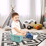 Дитячий складаний дорожній горщик ЗЕЛЕНИЙ, фото 3