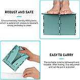 Дитячий складаний дорожній горщик ЗЕЛЕНИЙ, фото 5