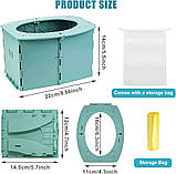 Дитячий складаний дорожній горщик ЗЕЛЕНИЙ, фото 7