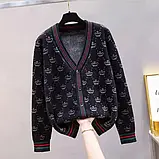 Кофта жіноча в'язана на ґудзиках розмір 42/46, фото 3