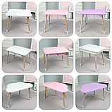 Дитячий столик хмарка 46х70х40, трюмо для дівчаток до 7 років, фіолетовий, фото 9