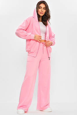 Спортивний костюм жіночий однотонний рожевого кольору 207396T Безкоштовна доставка
